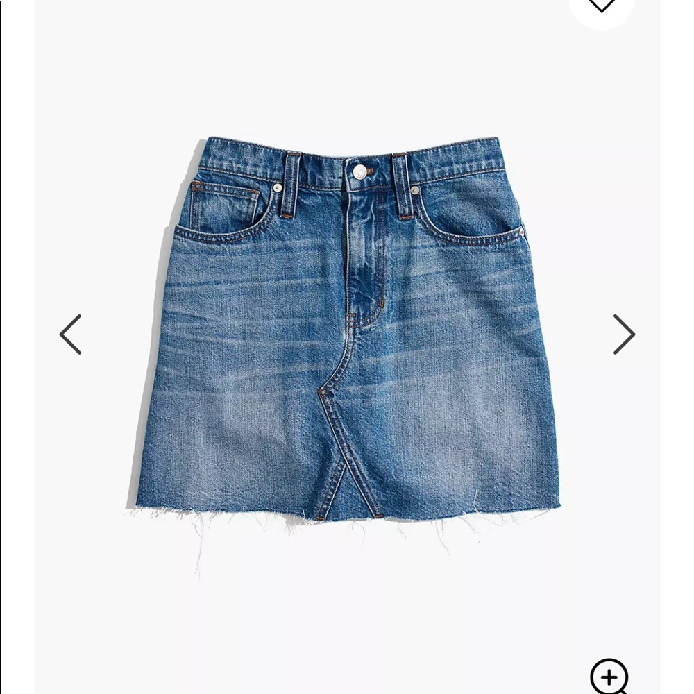 Madewell ridid A denim skirt